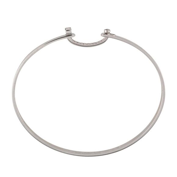 Nouvel Heritage Dinner Date Mood Bangle White Gold Diamond Baguette - Picture 4 of 10